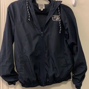 Vans navy blue windbreaker